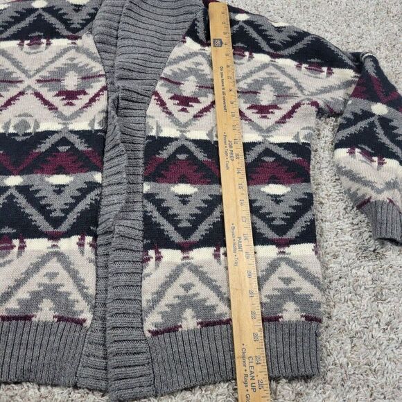 American Eagle Sweater Womens Medium Multicolor Aztec Cardigan Knit - Picture 5 of 8